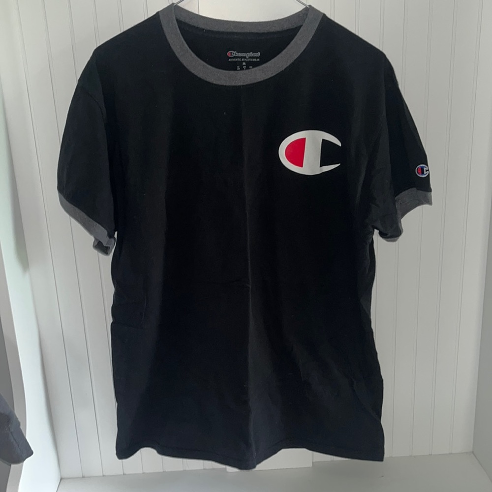 Champion Men’s Black Baseball Tee Size Medium